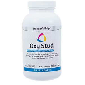Revival Animal Health Breeder's Edge Oxy Stud- Male Performance Supplement- for Medium & Large Dogs & Cats- 60ct Soft Chews