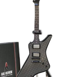 FanMerch Mini Guitar Metallica Collectible James Hetfield Diamond Plate Guitar Replica